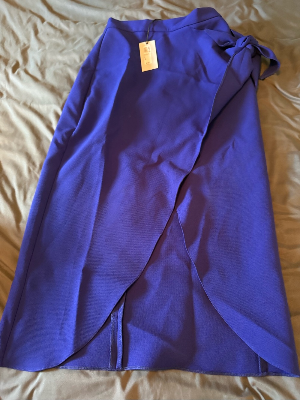 Royal blue Wrap Midi Skirt